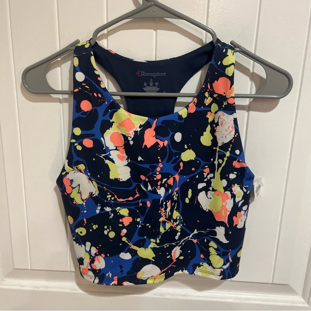 Champion Women's Colorful Abstract Crop Top